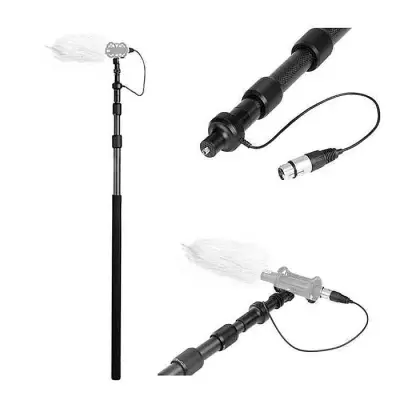 Boya BY-PB25 Carbon Fiber Boompole With Internal XLR Cable